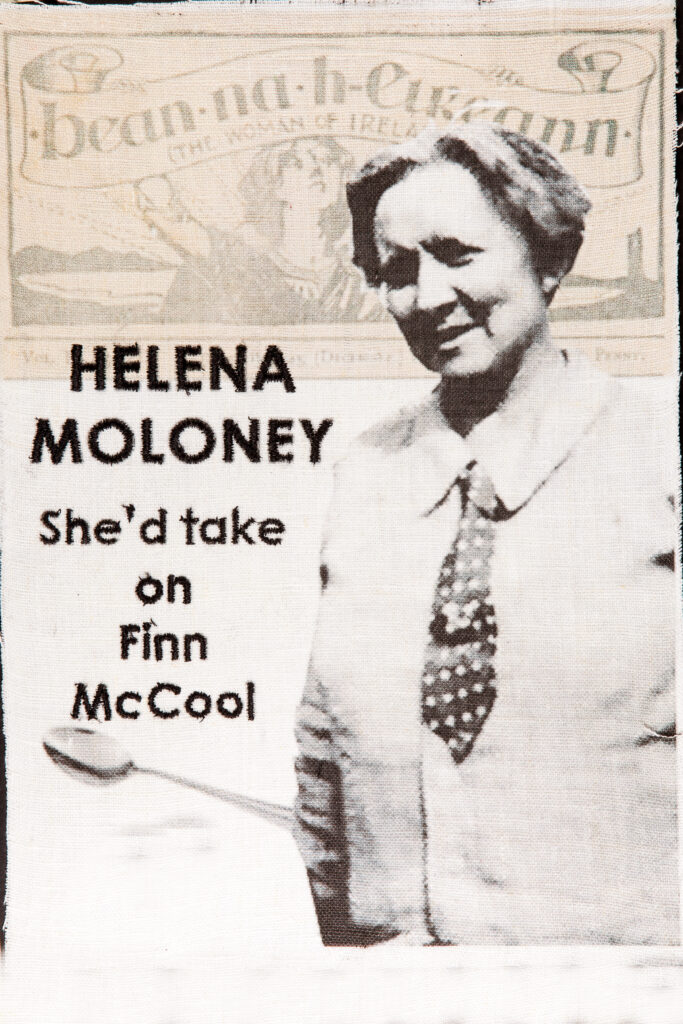 image of Helena Moloney with text: She'd take on Finn McCool