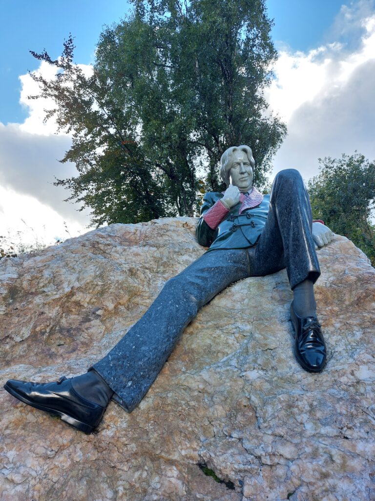 Oscar Wilde statue in Dublin's Merrion Square park